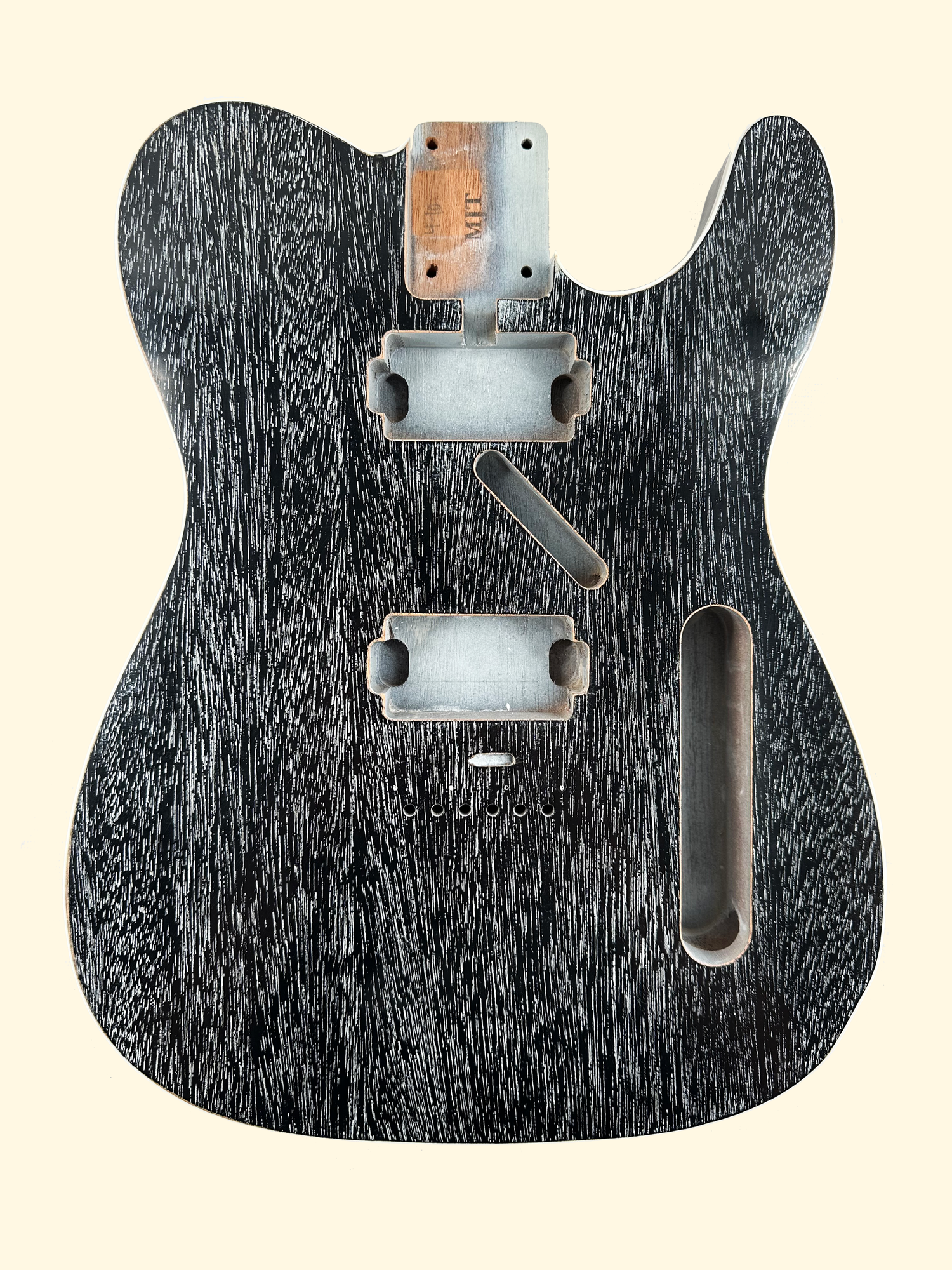 Black Doghair VTT Body | Mahogany 4lbs 10oz — MJT Aged Guitars